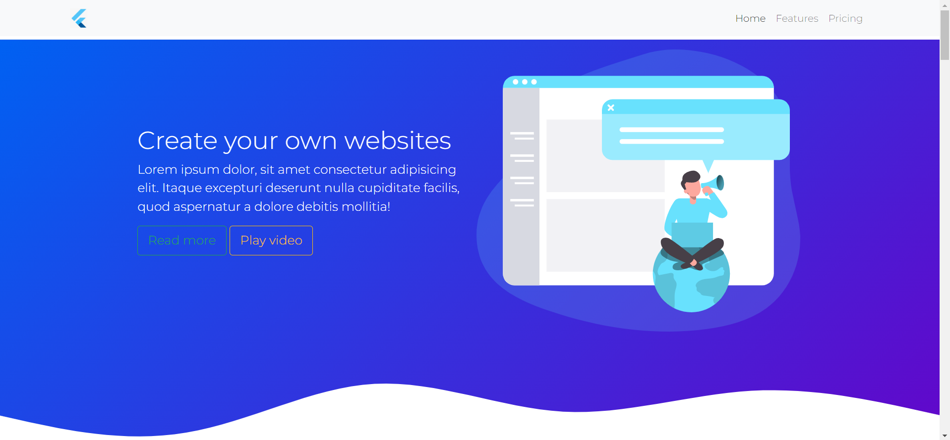 Landing page project