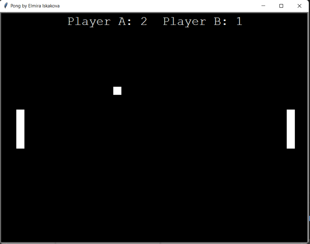 Pong game project